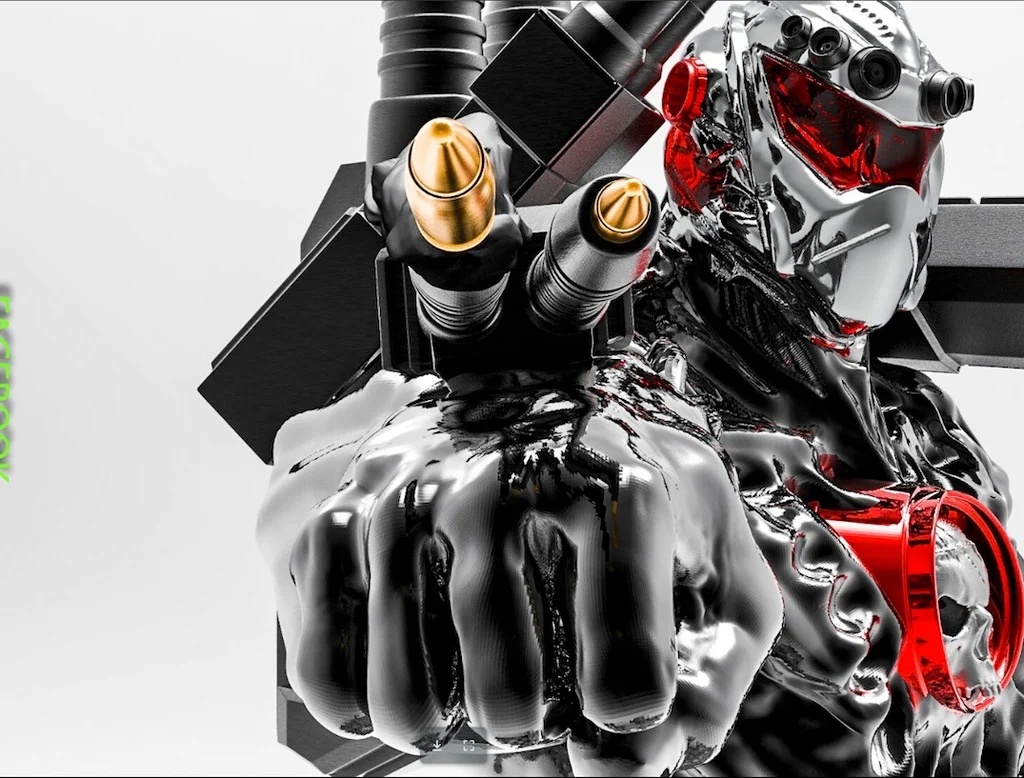 CYBORG M1 - FILE 3D STL FOR PRINTERS CREATED BY 3D ARTIST DANILO DI PAOLANTONIO