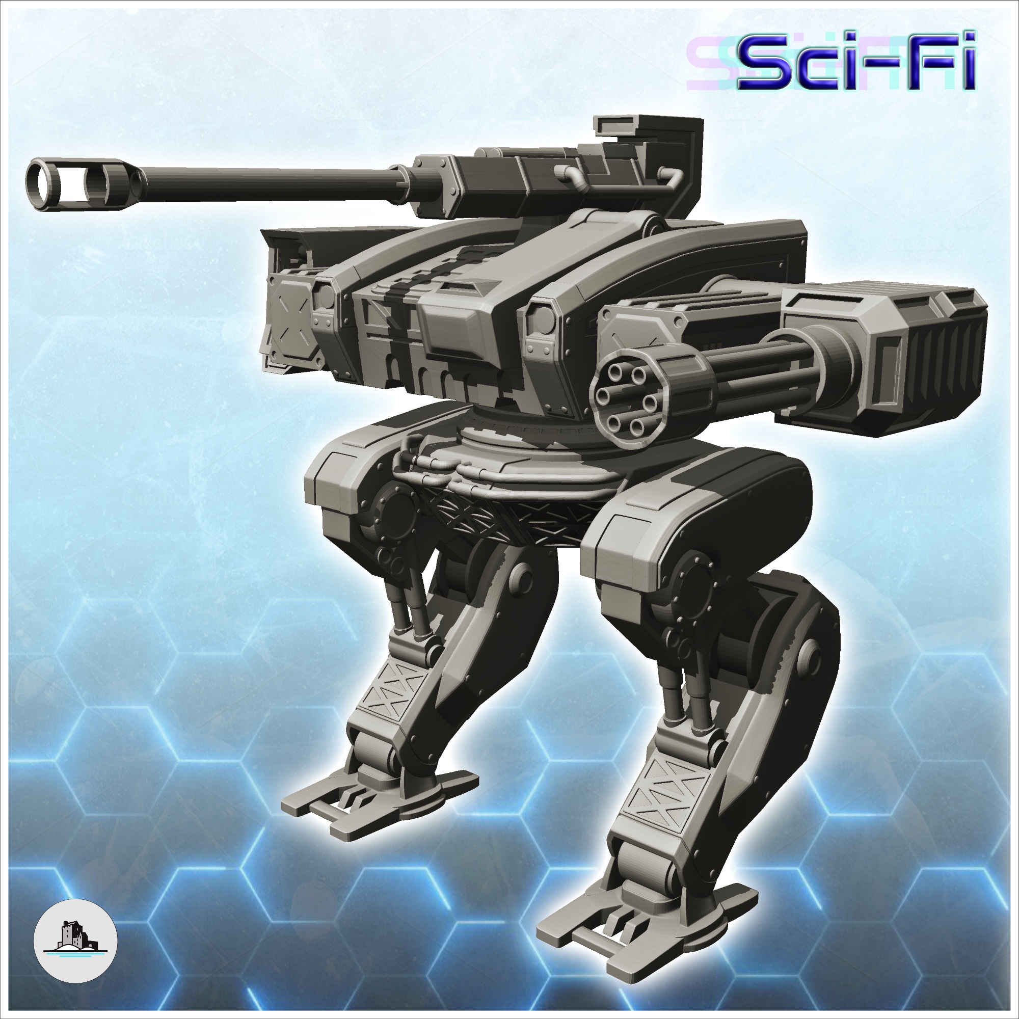 THELSTUS COMBAT ROBOT (13) - FUTURE SCI-FI SF POST APOCALYPTIC TABLETOP SCIFI