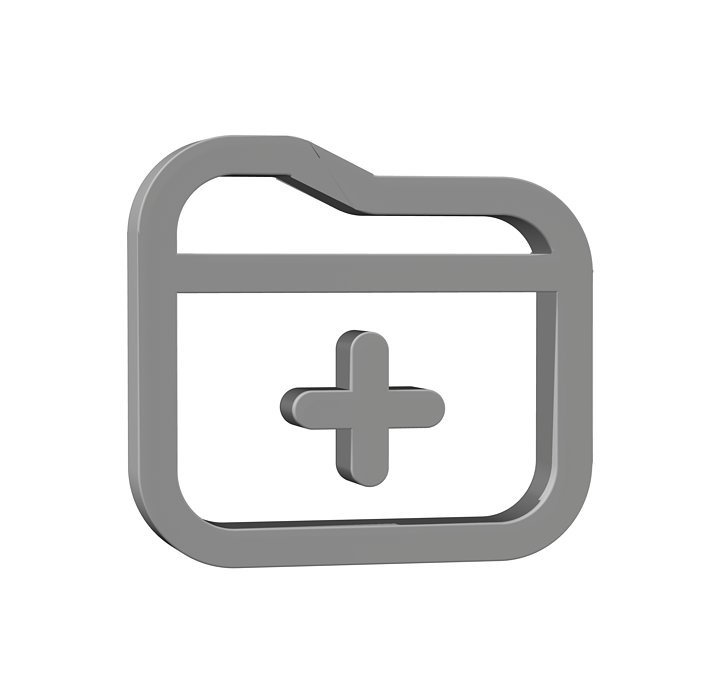 3d add folder icon