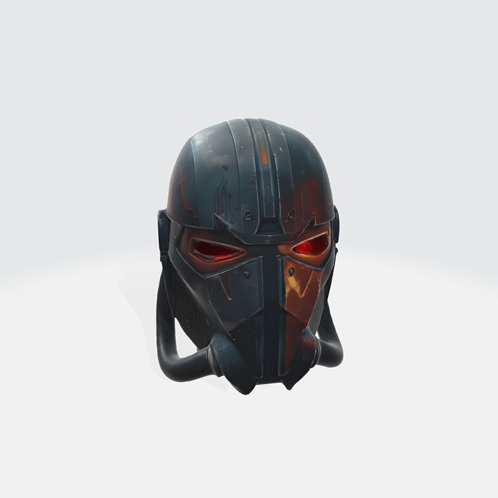 Futuristic Warrior Helmet