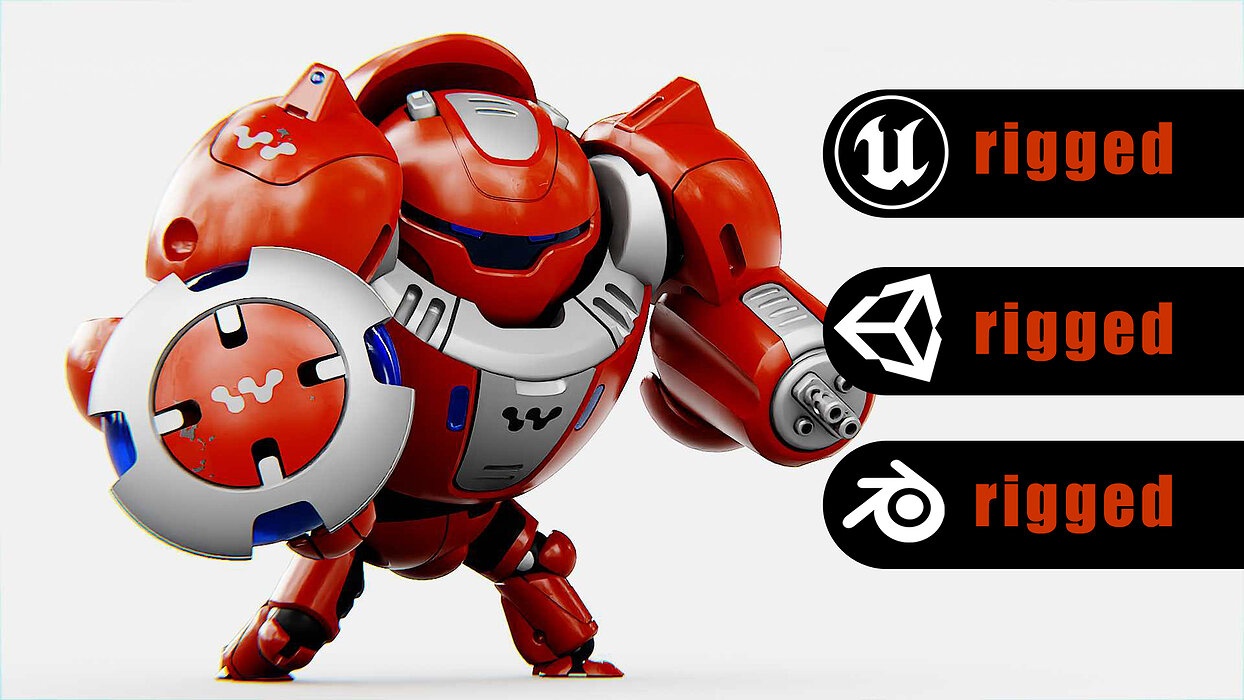BATTLE DROID OMNIOUS  Rigged for Unreal Engine - Unity - MIXAMO 