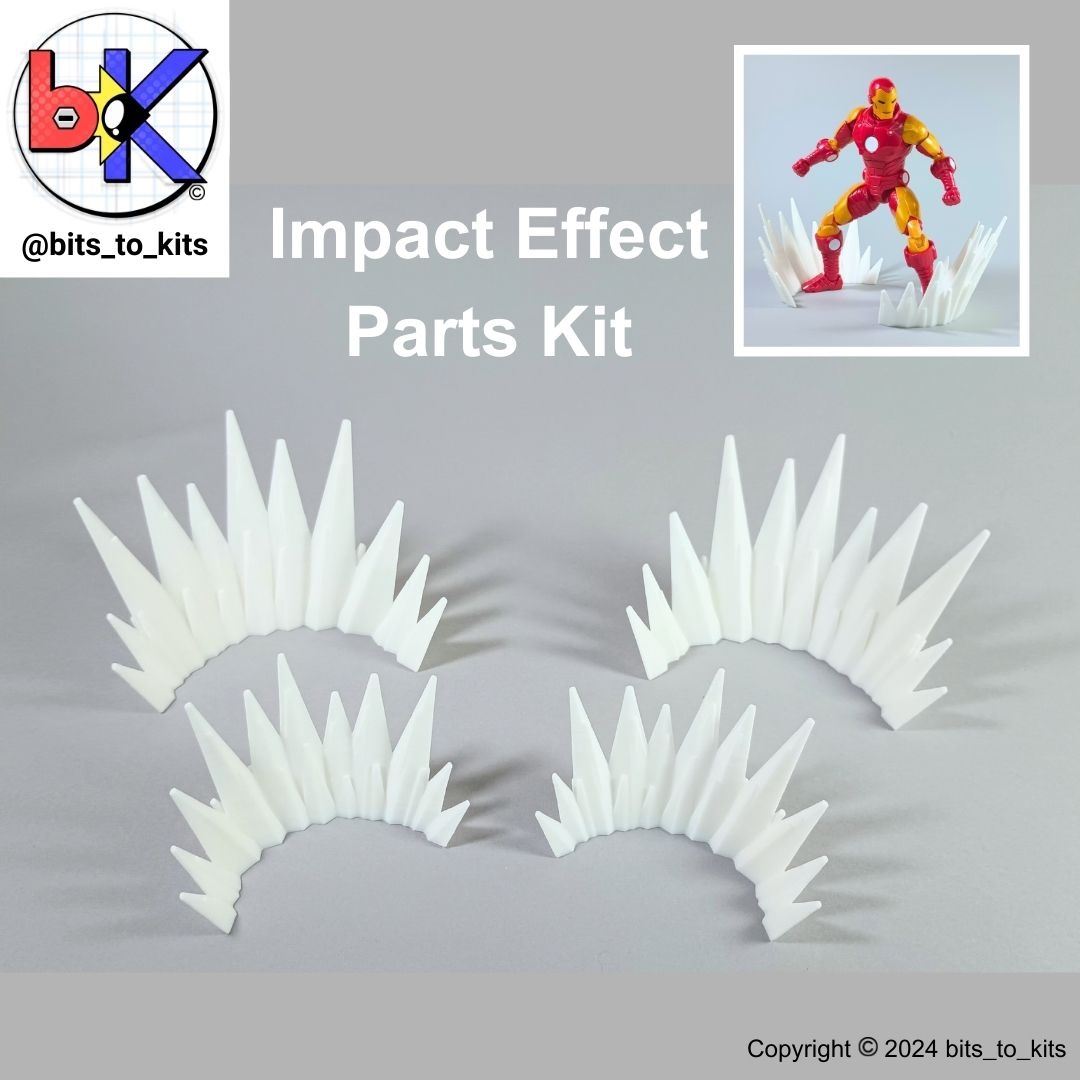 IMPACT EFFECT PARTS/UPGRADE KIT FOR TRANSFORMERS, ACTION FIGURES, AND MODEL KITS