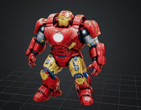 DBX MEGA BOT HULK BUSTER STL OBJ GLB FOR 3D PRINTER
