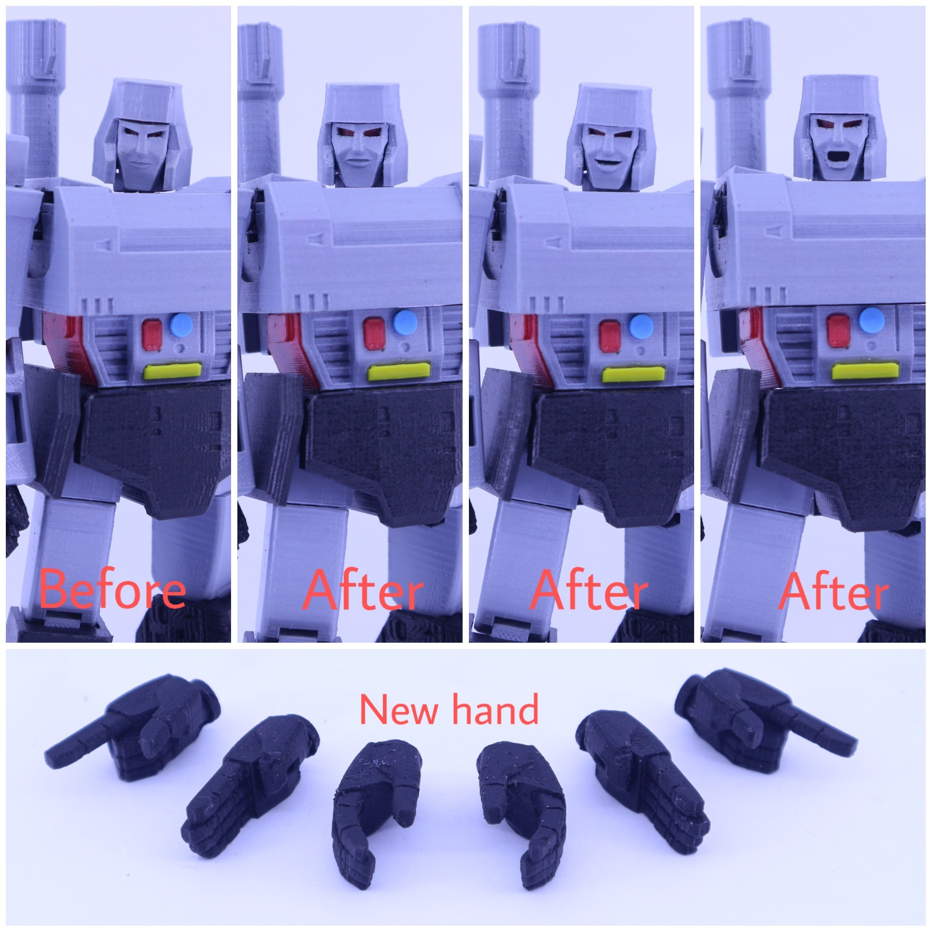 HEAD AND HAND UPGRADE FOR GUNMASTER - NO SUPPORT