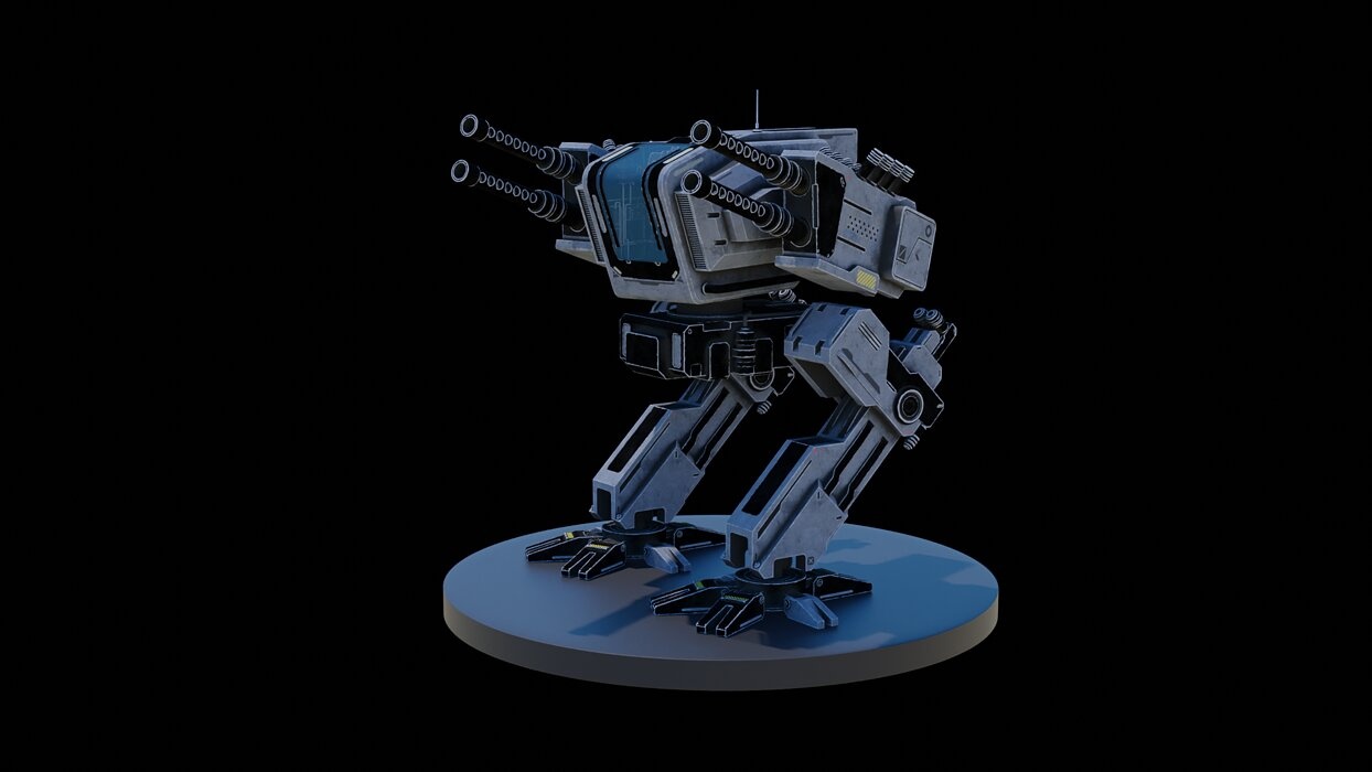 Mech Robot Game ready