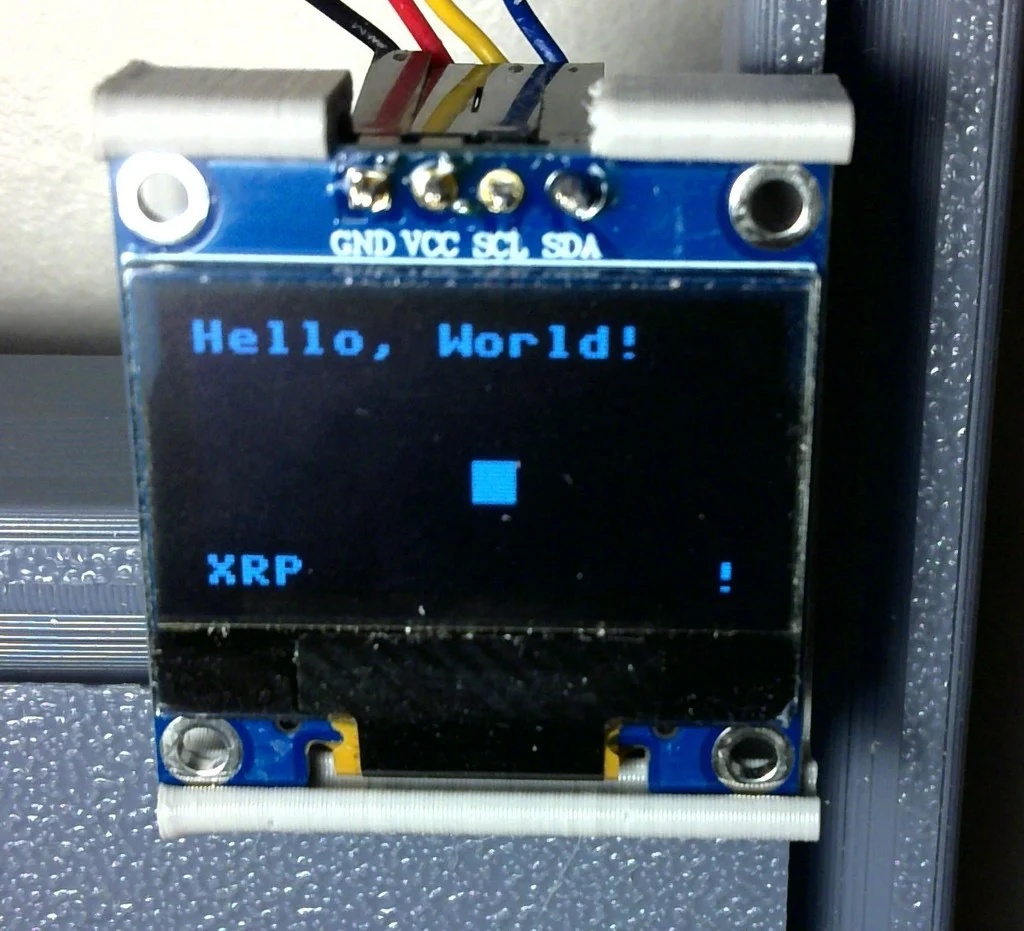 XRP 0.96" OLED mount