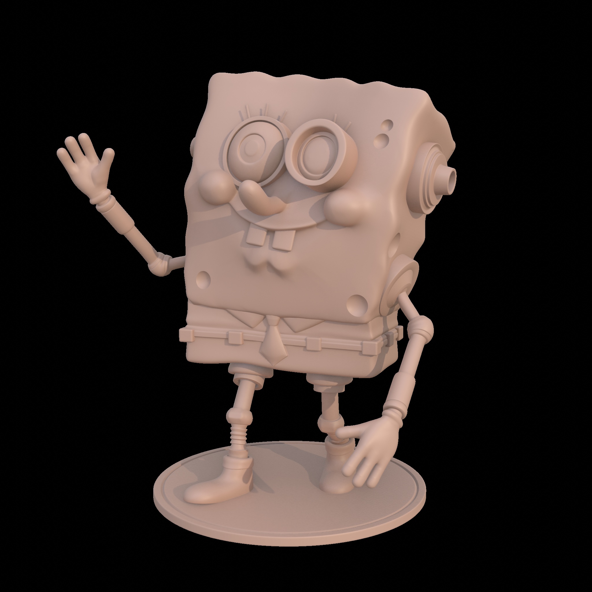 DR. BOB – TABLETOP ROBOTIC SPONGEBOB-INSPIRED FIGURINE | STL FILE FOR TABLETOP DISPLAY & COLLECTORS
