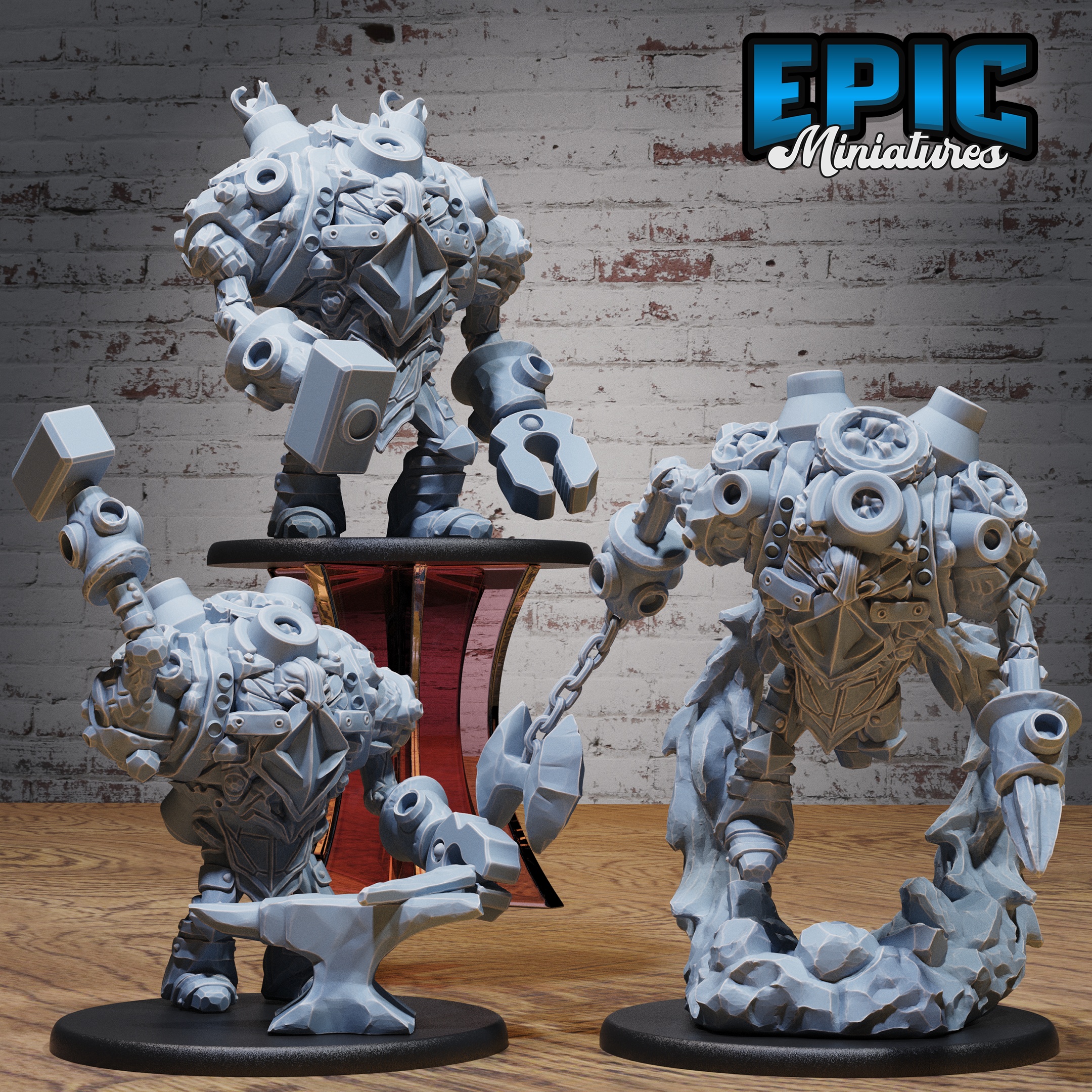 STONE DWARF CONSTRUCT SET ‧ DND MINIATURE ‧ TABLETOP MINIATURES ‧ GAMING MONSTER ‧ 3D MODEL ‧ RPG ‧ DNDMINIS ‧ STL FILE