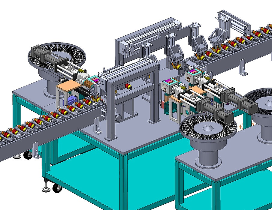 industrial 3D model Bearing assembly machine