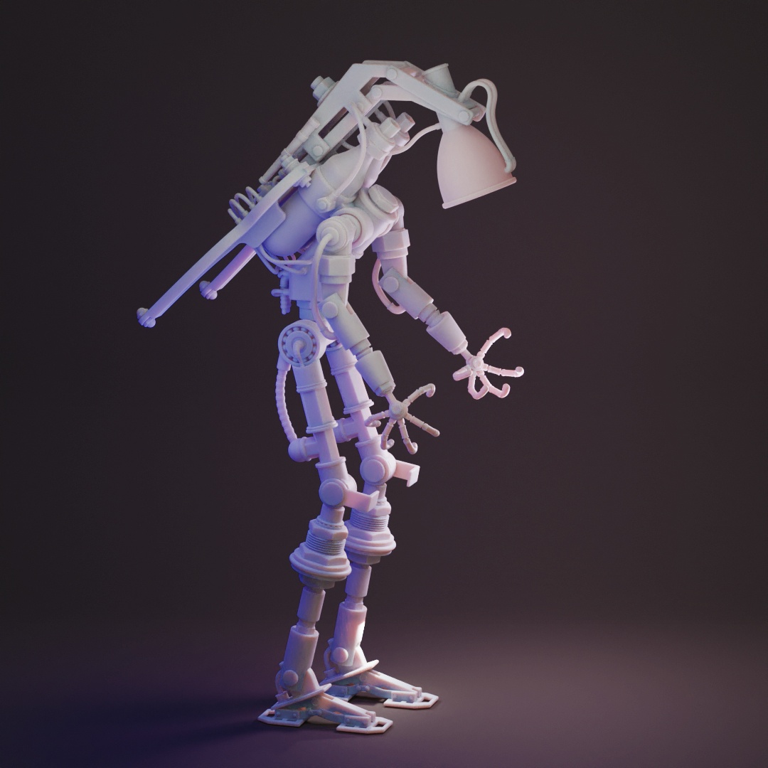 NUT AND BOLT HEAD LAMP ROBOT