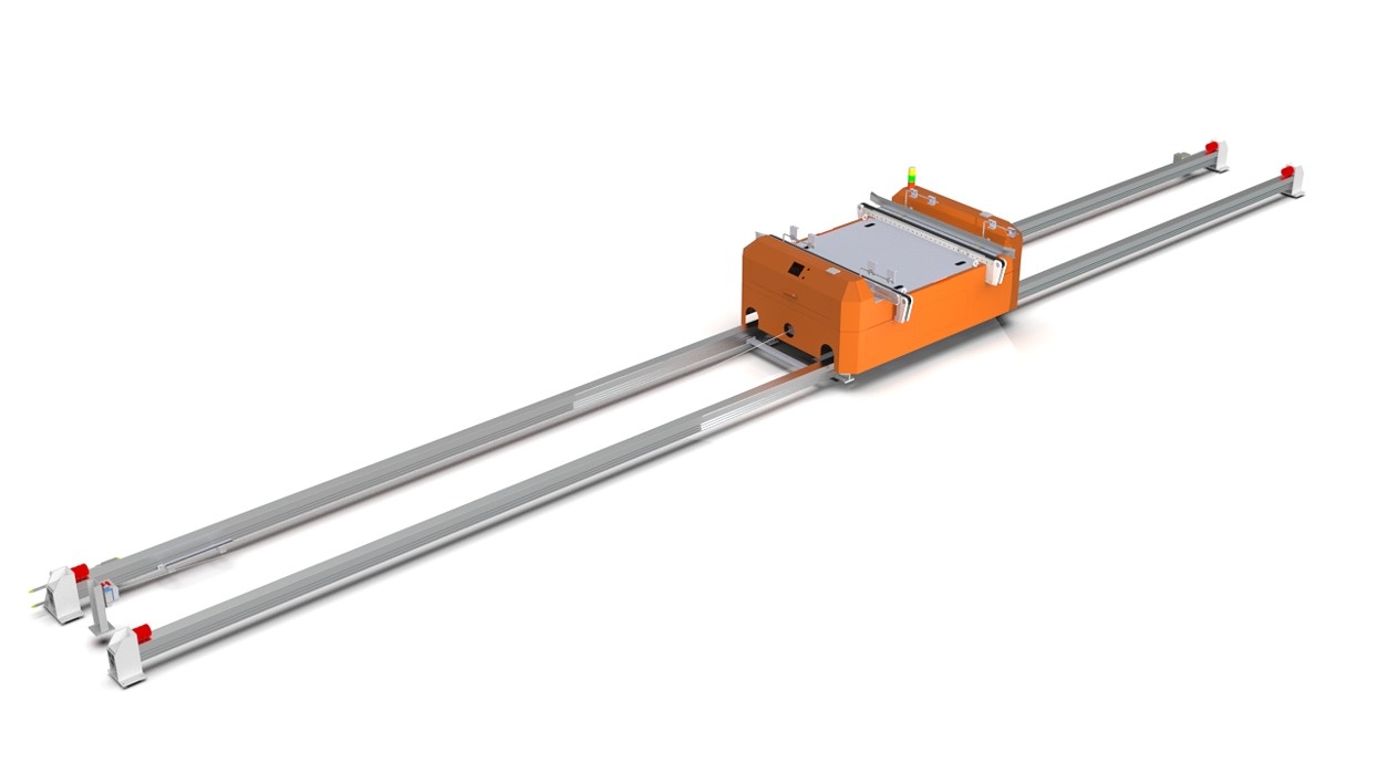 3D design of the RGV Rail Guided Vehicle 3D model