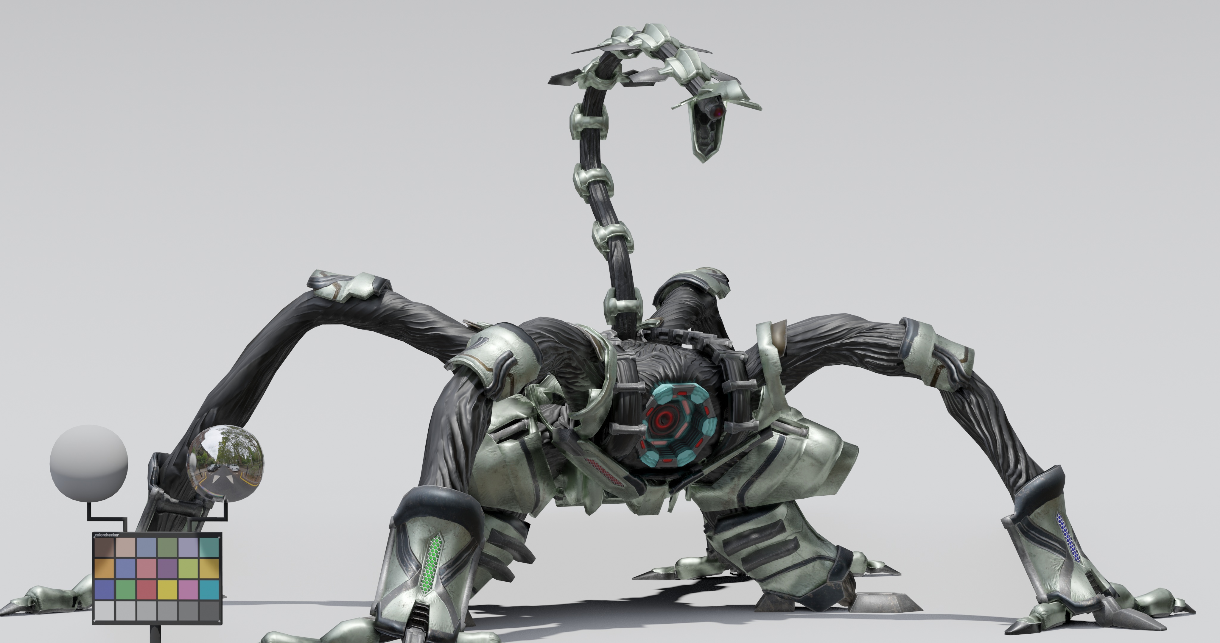 SPIDER DROID - RIGGED/POSABLE - STL FILE INCLUDED