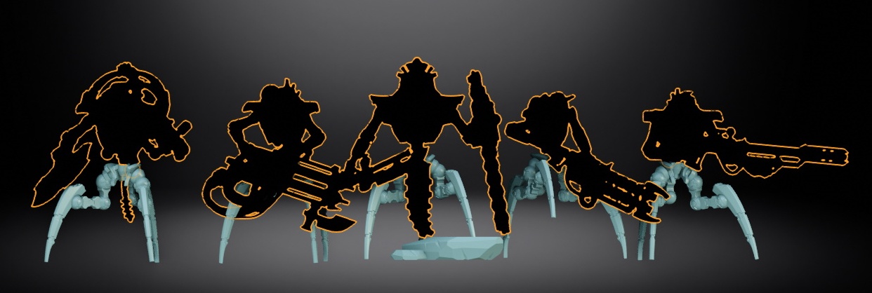 ARAGNO LEGS FOR ZOMBIE ROBOTS OF THE FAR FUTURE WHERE THERE IS ONLY WAR