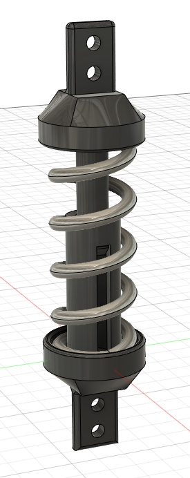 shock absorber 88.5mm 3D printed