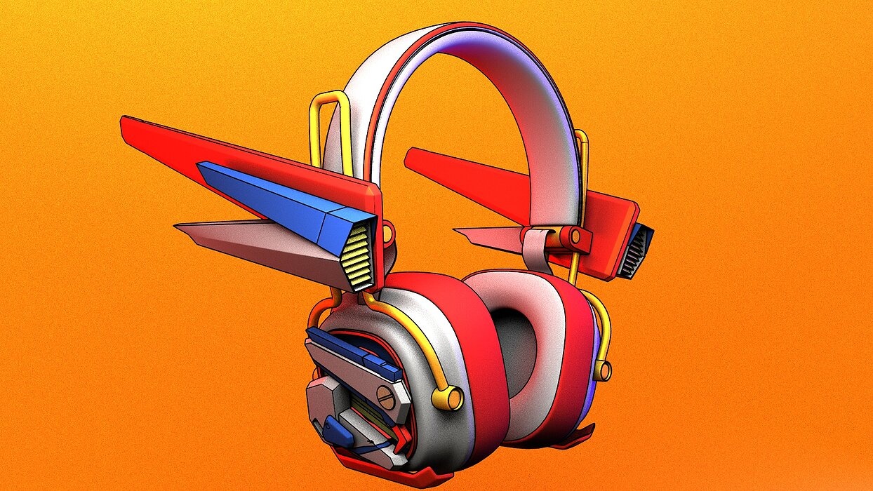 3D Headphone gundam  style