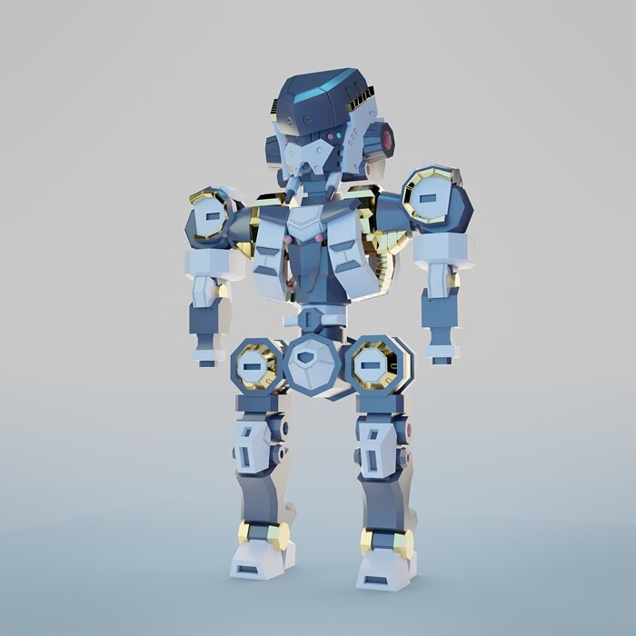 Samurai Chibi Gundam Robot