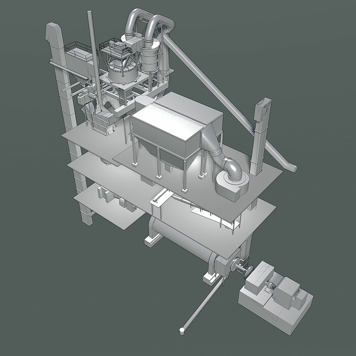 Industrial machine set