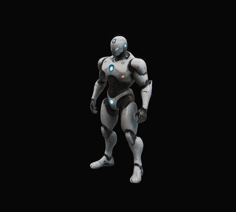Robot Superhero Rigged