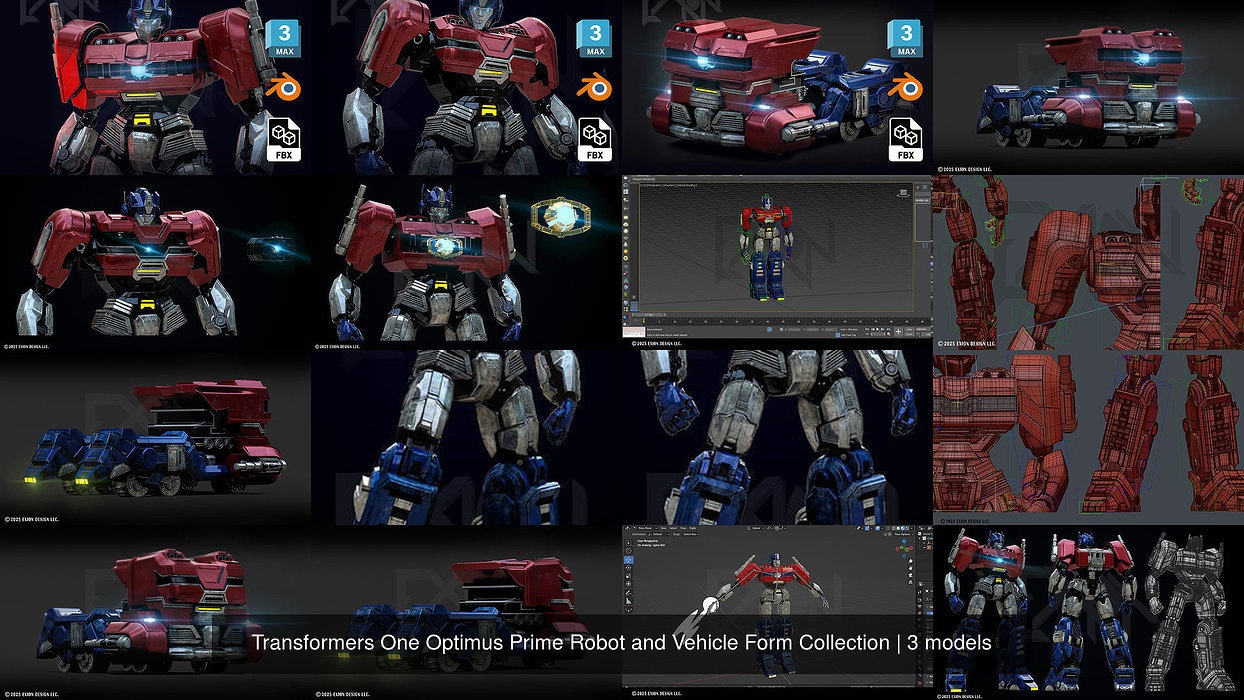 Transformers One Optimus Prime Robot and Vehicle Form Collection