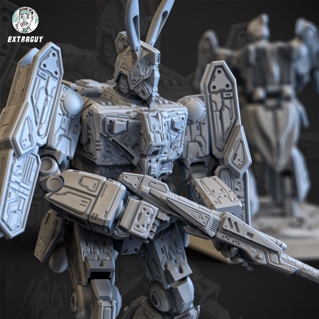 STANDING TANK MECH 3D PRINTABLE 100MM