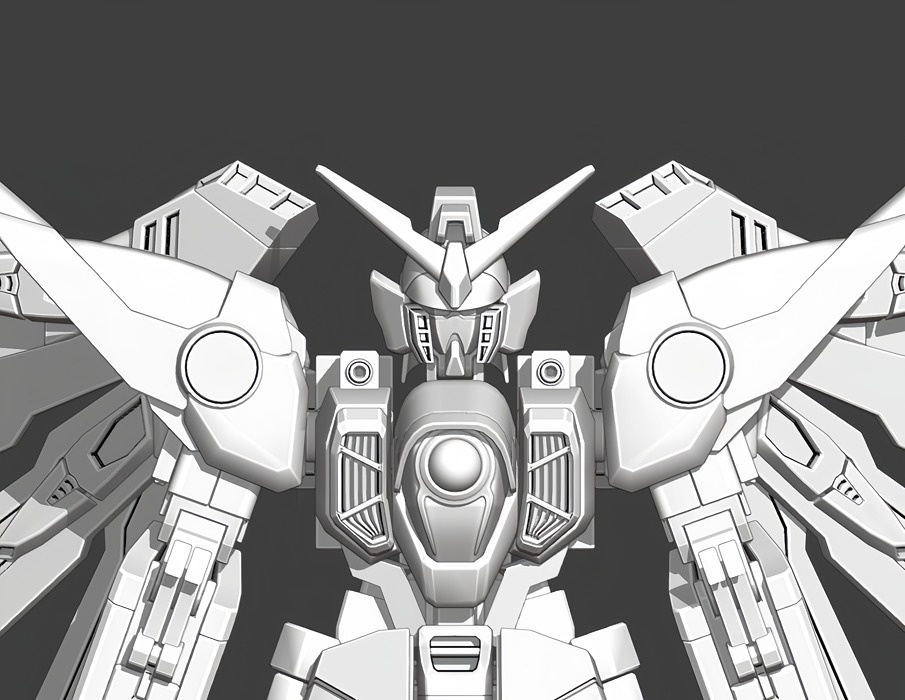 Wing Gundam 3D model