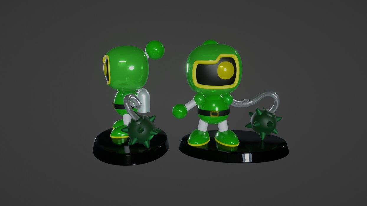 HAMMER BOMBER - SUPER BOMBERMAN 4 FAN ART