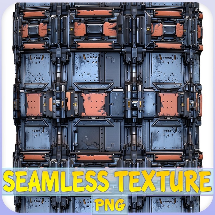  Sci-FI Seamless Texture