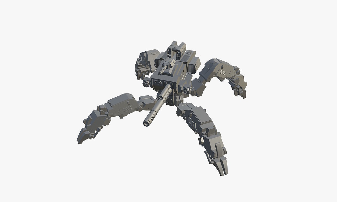 Spider gun walker