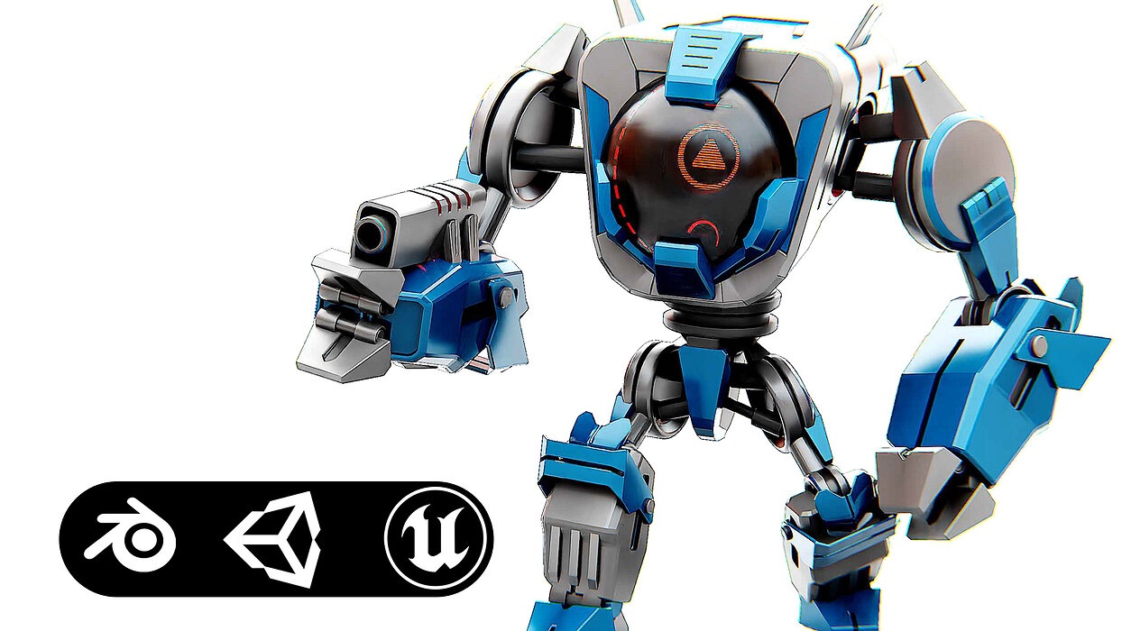 DROID PYROUS  Rigged for Unreal Engine - Unity - MIXAMO