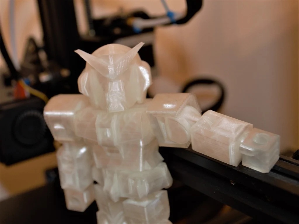 Gundam inspired robot toy