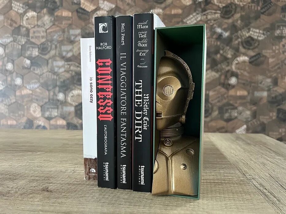 C3PO Book Nook - Star Wars 3D Bookends with Droid Design