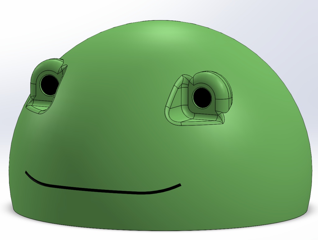 3D Frog Body Top Half