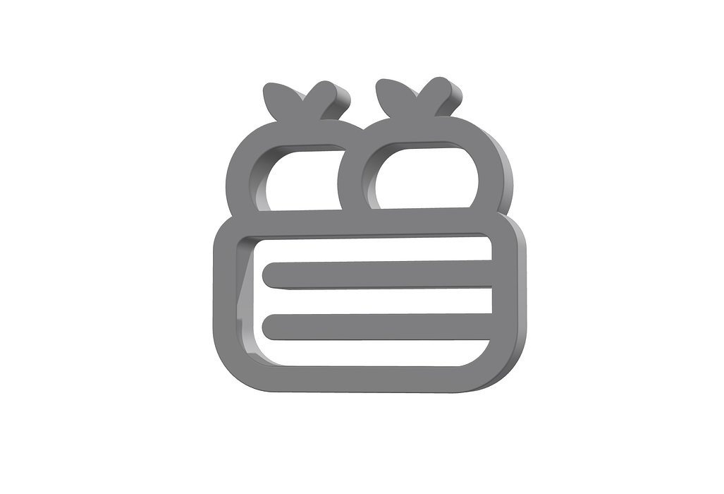 3d apple crate