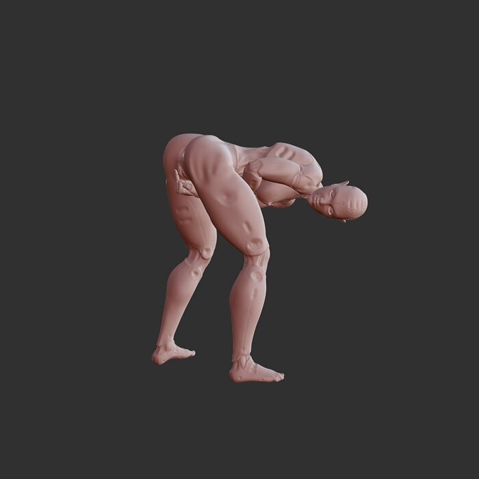 AI Girl Half-Human Half-Robot Lewd 3D Model