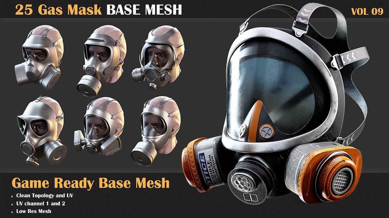 25 Gas Mask Base Mesh - VOL 09