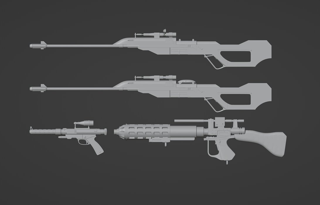 Droid Blasters One-Twelfth Scale