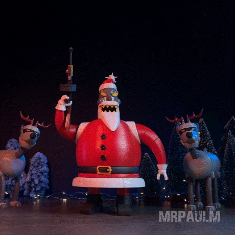 FUTURAMA 3D: ROBOT SANTA CLAUS AND DEER