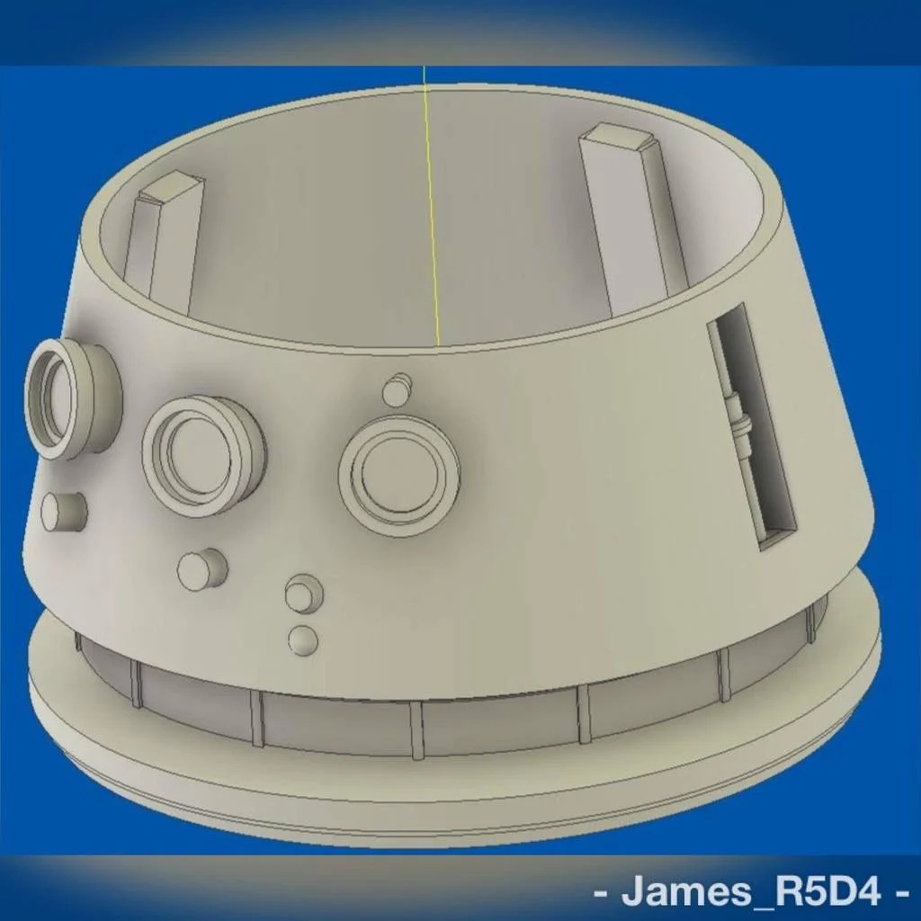 R5-D4 dome - alternative for 'LittleBits' droid