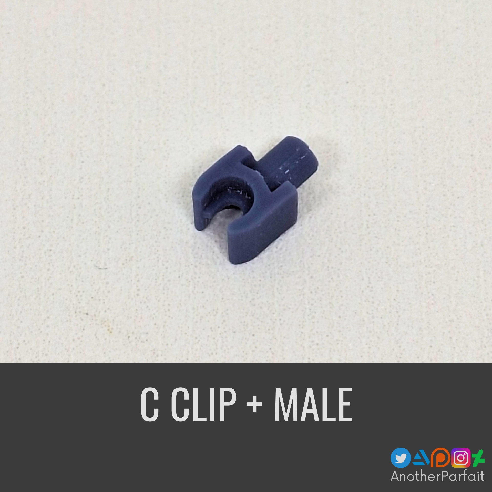 C CLIP + MALE CONNECTOR FOR 30 MINUTE MISSIONS / SISTERS OR GUNDAM PRESUPPORTED