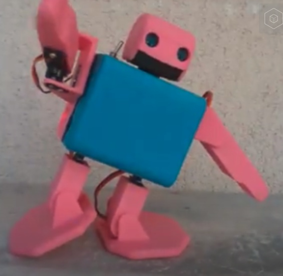 CHELIOS ARDUINO ROBOT BIPED MG 90 SERVO