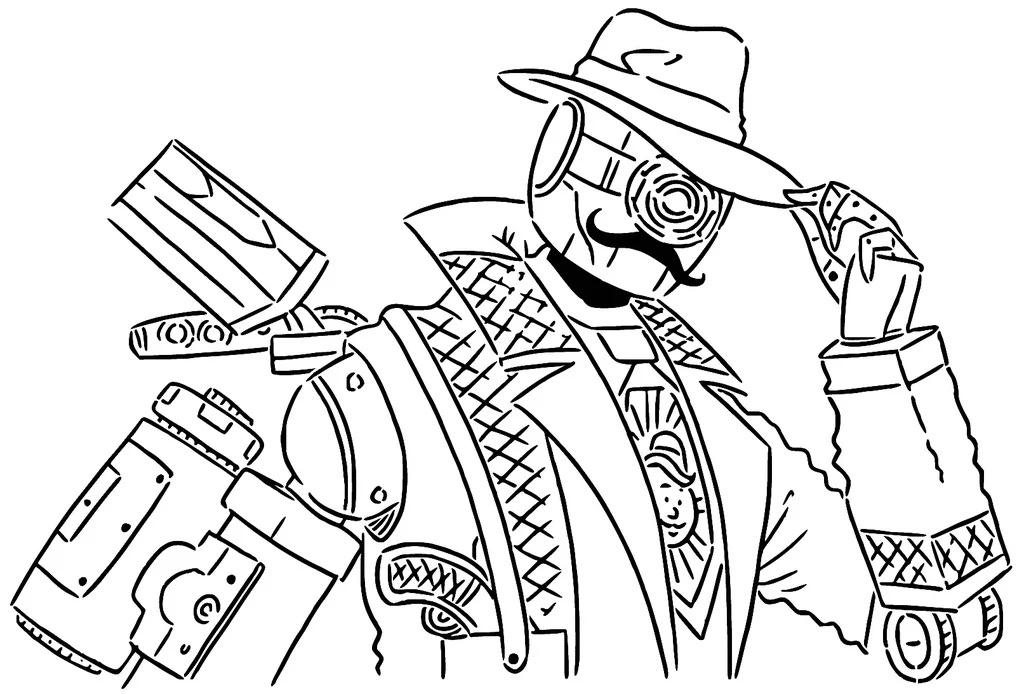 Apex legends Pathfinder stencil 3