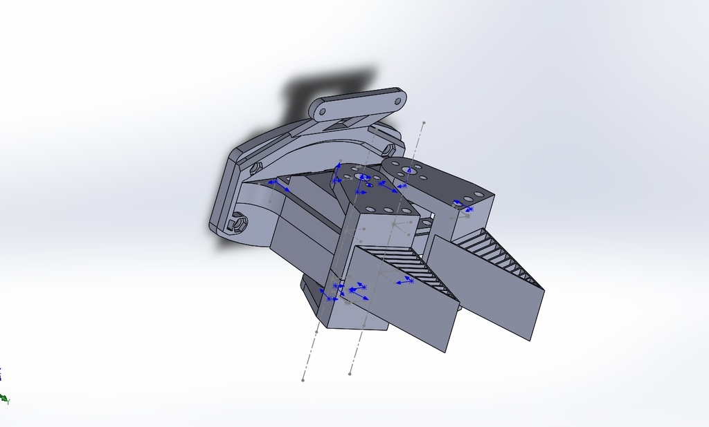 Custom youbot gripper with intel D435