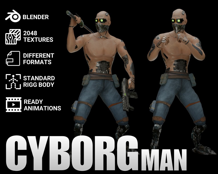 Cyberpunk Samurai Character
