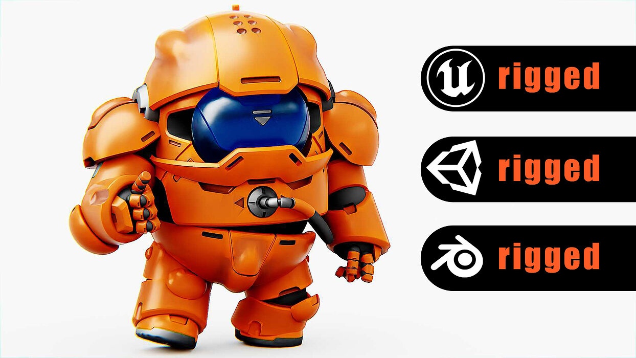 AMONG US   Rigged for Unreal Engine - Unity - MIXAMO