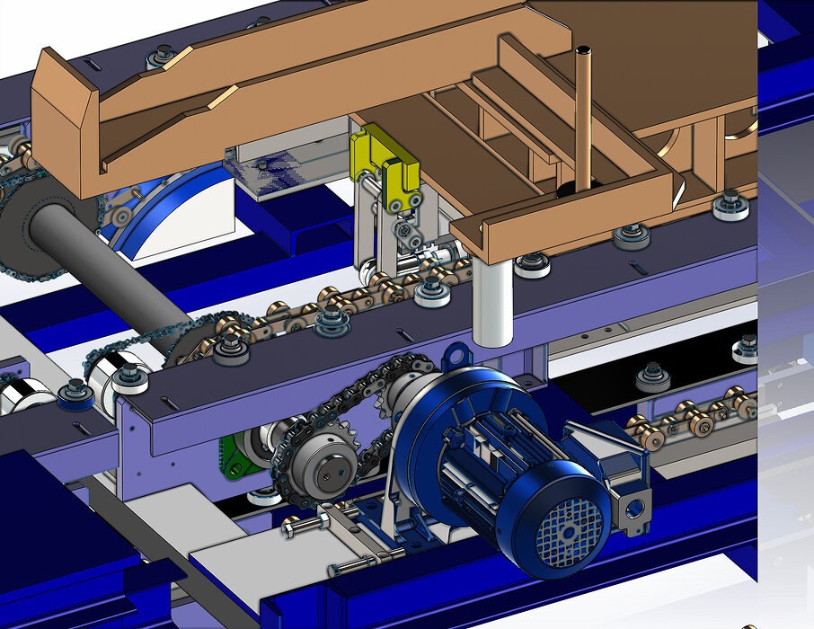 industrial 3D model Assembly line