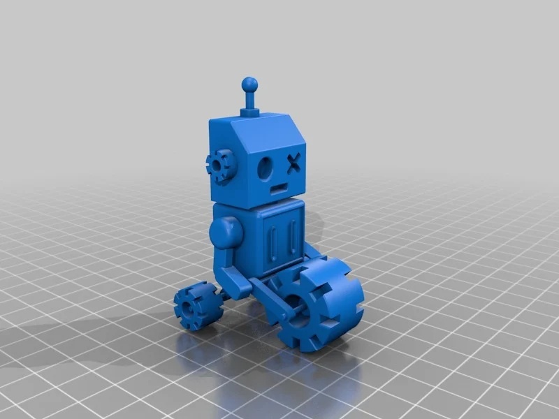 Three-wheeled robot miniature toy