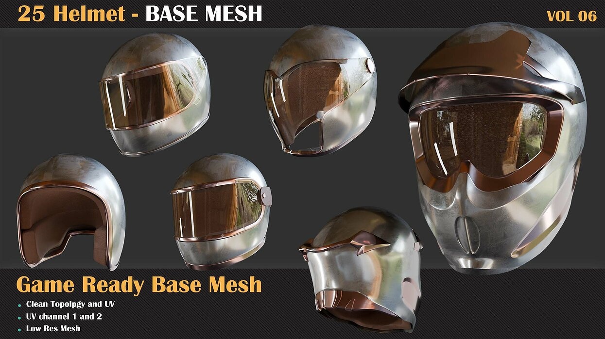 25 Helmet Base Mesh - VOL 07 