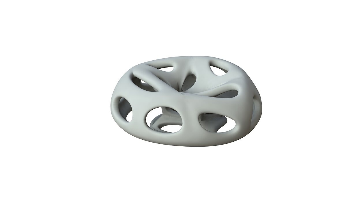 SciFi Cube Object No 66124 Low Poly Shape