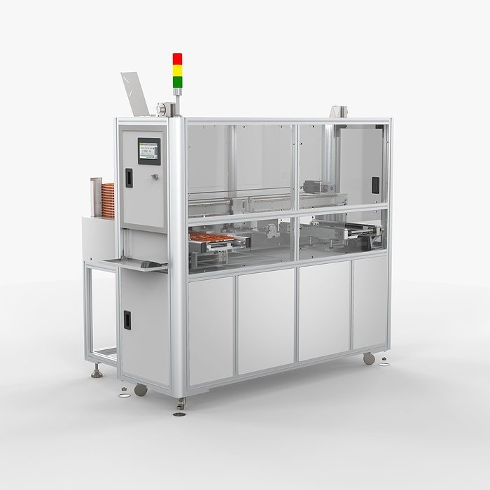 Automatic Tray Positioning and Recycling Machine