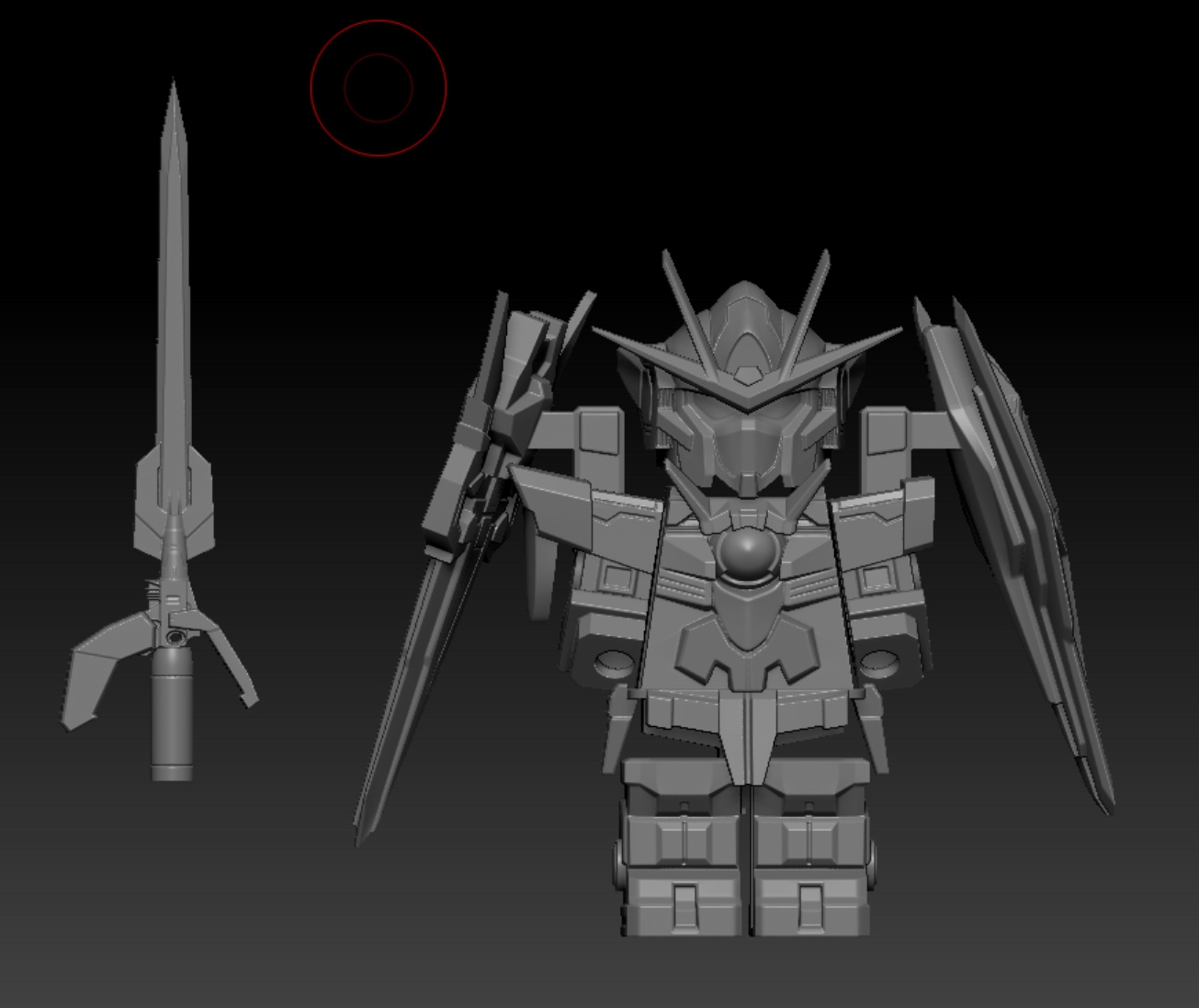 BRICK COMPATIBLE MINIFGURE GUNDAM QANT